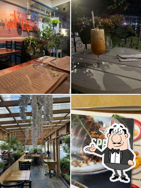Interior and table photos from 888 Hudson Thai